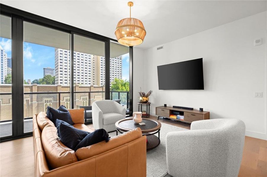 Furnished interior view inside a new home in The Dillon Buckhead, Atlanta (Image 10).