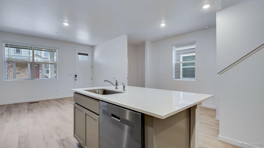 Furnished interior view inside a new home in Settlers Crossing, Commerce City (Image 3).