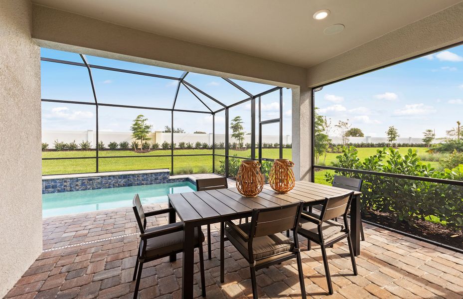 Covered area perfect for entertaining