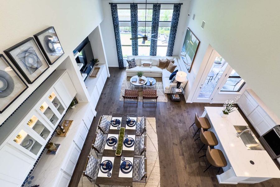 Representative Family Room - some options shown Representative Family Room - some options shown
