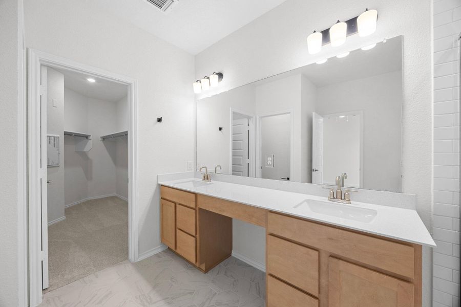 Furnished interior view inside a new home in Retreat at San Gabriel, Georgetown (Image 10). Furnished interior view inside a new home in Retreat at San Gabriel, Georgetown (Image 10).