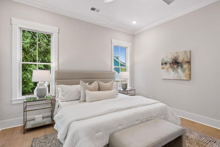 Furnished interior view inside a new home in , Charleston (Image 36).