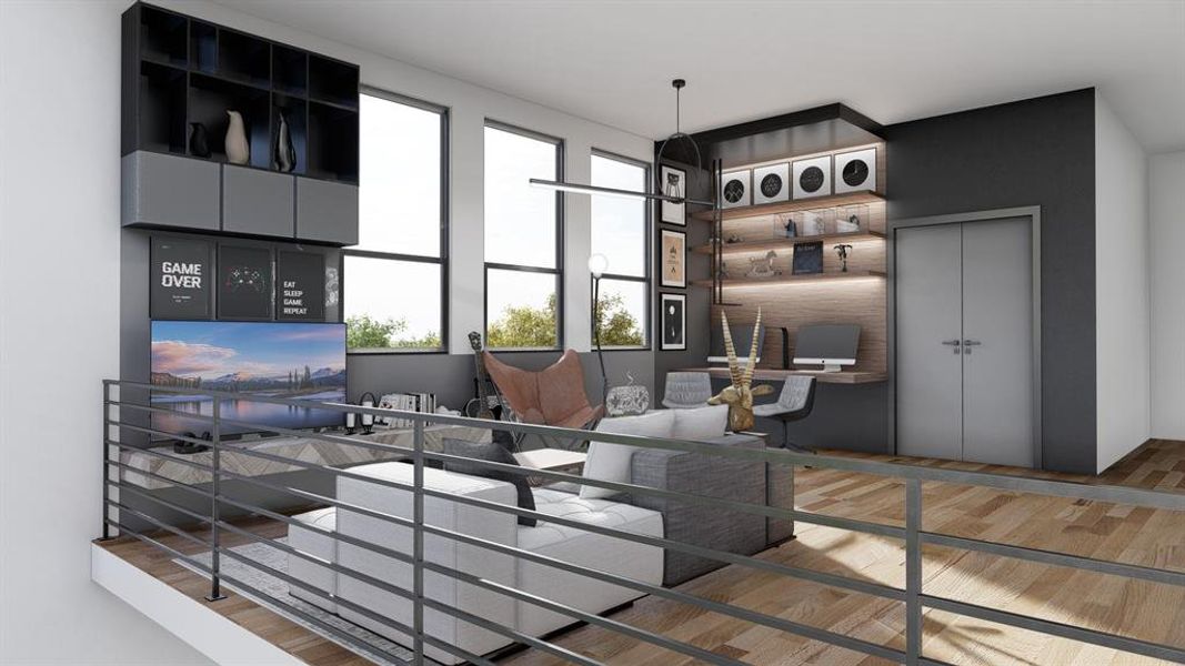 Furnished interior view inside a new home in , Irving (Image 11).