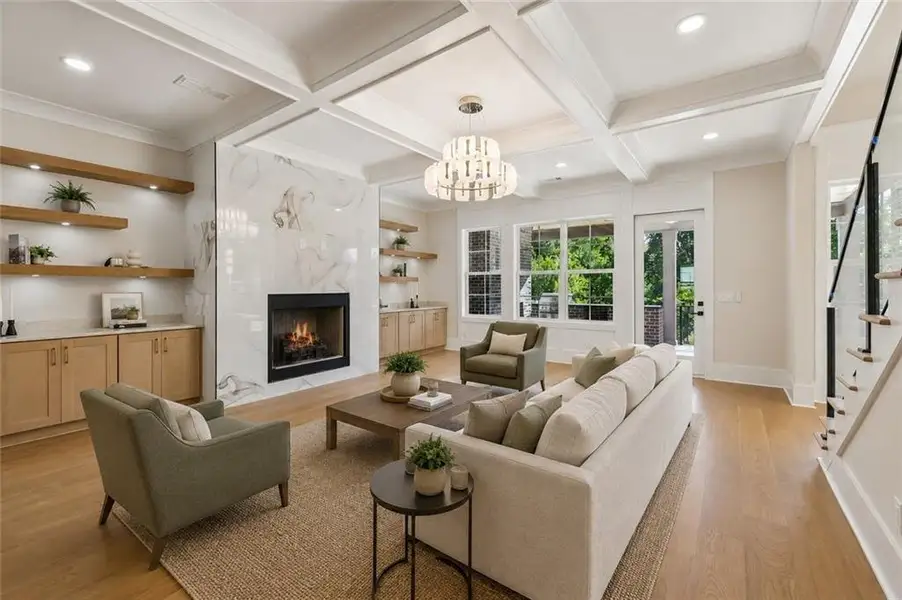 Furnished interior view inside a new home in , Buford (Image 45).
