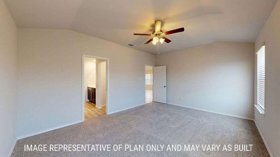 Representative unfurnished interior of a home built from the Caden by D.R. Horton in Creekside Hills, Copperas Cove (Image 12).