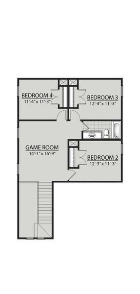 2D floor plan layout for the Thomasville II T by DSLD Homes in Mostyn Springs, Magnolia, TX (Image 3). 2D floor plan layout for the Thomasville II T by DSLD Homes in Mostyn Springs, Magnolia, TX (Image 3).