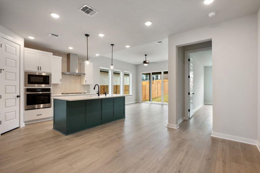 Furnished interior view inside a new home in Heritage, Dripping Springs (Image 6). Furnished interior view inside a new home in Heritage, Dripping Springs (Image 6).