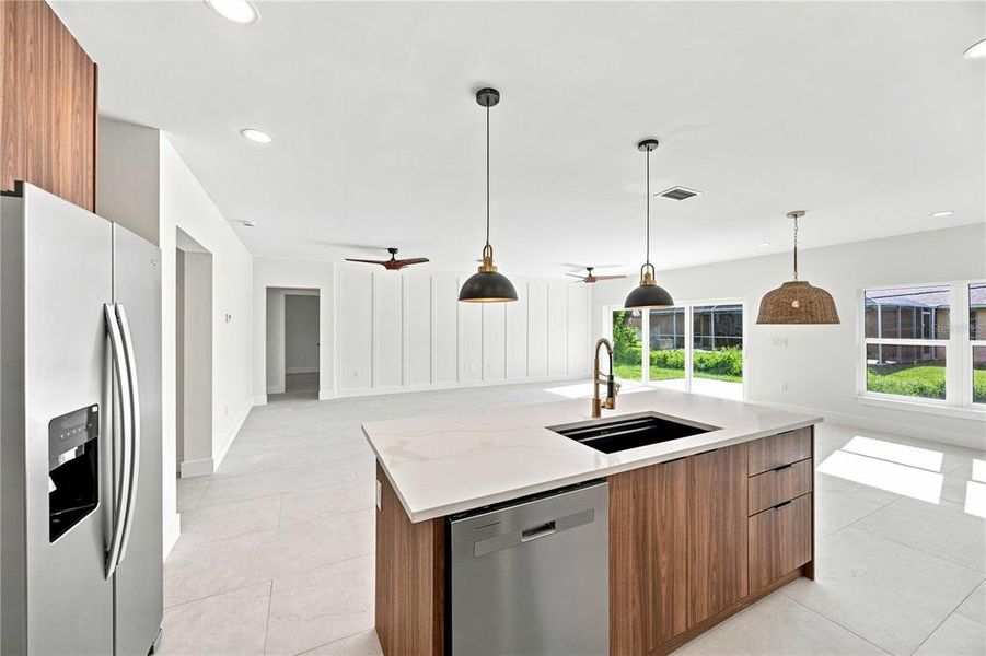 Furnished interior view inside a new home in , Venice (Image 5). Furnished interior view inside a new home in , Venice (Image 5).