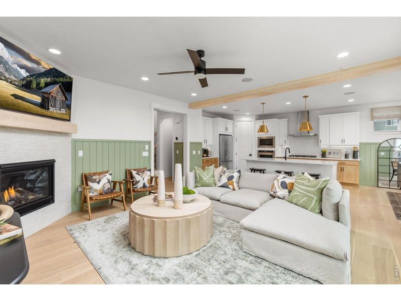 Furnished interior view inside a new home in Barefoot Lakes, Firestone (Image 10).