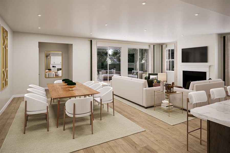 Representative furnished interior of a home built from the Tradewinds by Ryan Homes in Seminole Palms Single-Family Homes, Palm Coast (Image 4).