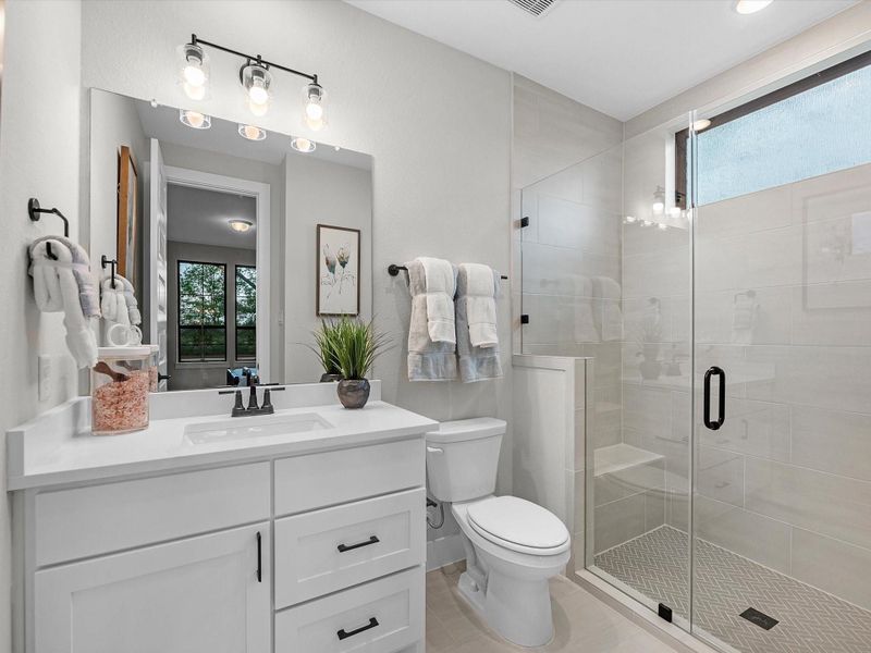 Furnished interior view inside a new home in , Fulshear (Image 34).