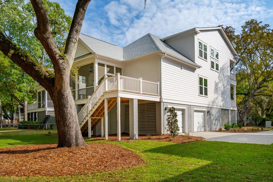 Front exterior of a new home in , Mount Pleasant, SC, highlighting curb appeal (Image 26). Front exterior of a new home in , Mount Pleasant, SC, highlighting curb appeal (Image 26).