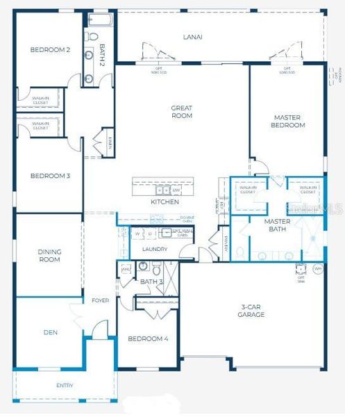 Floor Plan- Model home - actual features may vary. Floor Plan- Model home - actual features may vary.