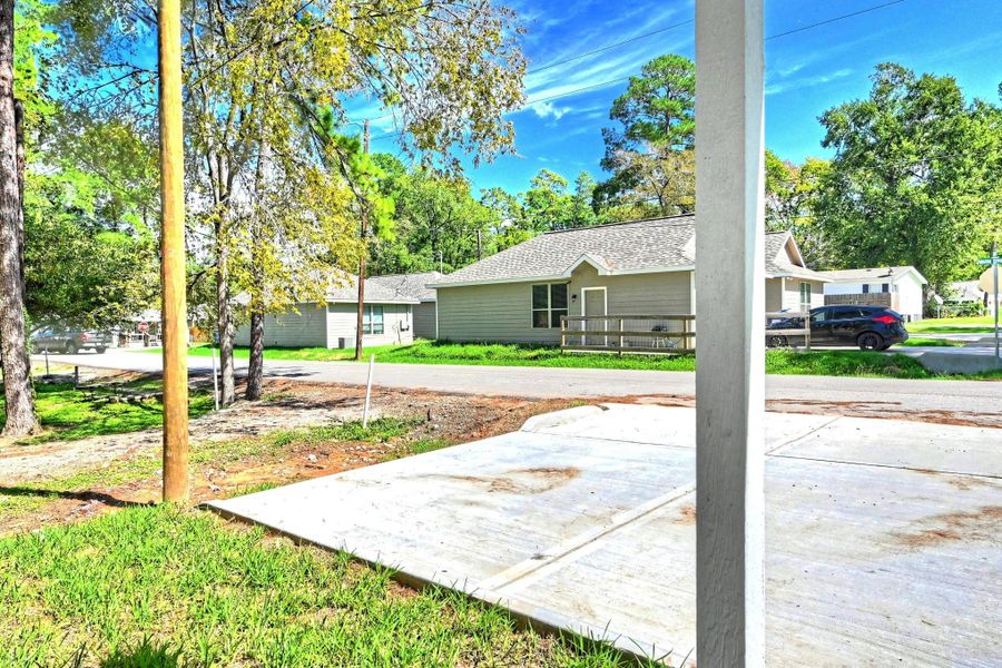 Exterior details and patio area of a home in , Willis (Image 1). Exterior details and patio area of a home in , Willis (Image 1).