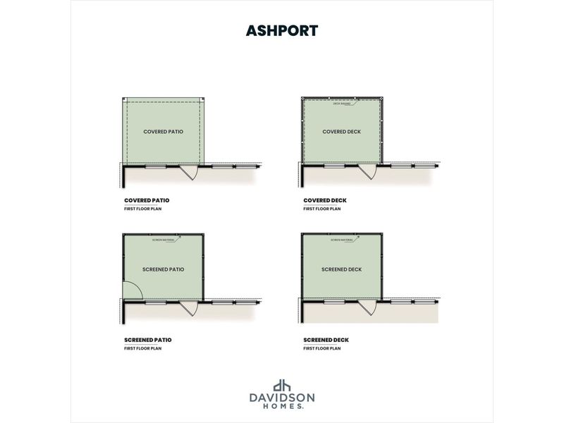 2D floor plan layout for the The Ashport G by Davidson Homes LLC in Sage on North Main, Wake Forest, NC (Image 8).