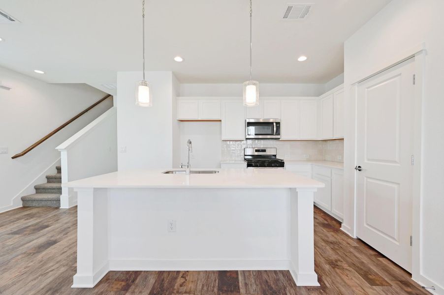 Furnished interior view inside a new home in , Buda (Image 4).