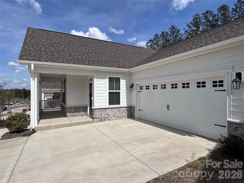 Exterior details and patio area of a home in Westport Freedom Series, York (Image 3).