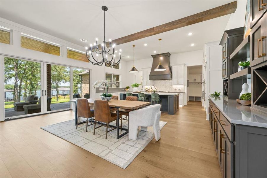 Furnished interior view inside a new home in The Resort on Eagle Mt. Lake, Fort Worth (Image 12).