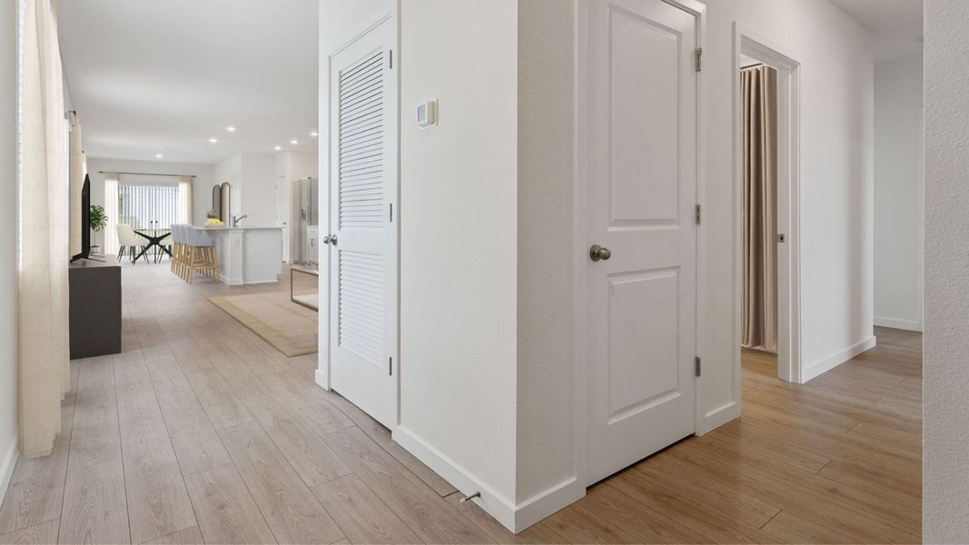 Representative unfurnished interior of a home built from the Baldwin by D.R. Horton in Crossroads at Kelly Park, Apopka (Image 16).