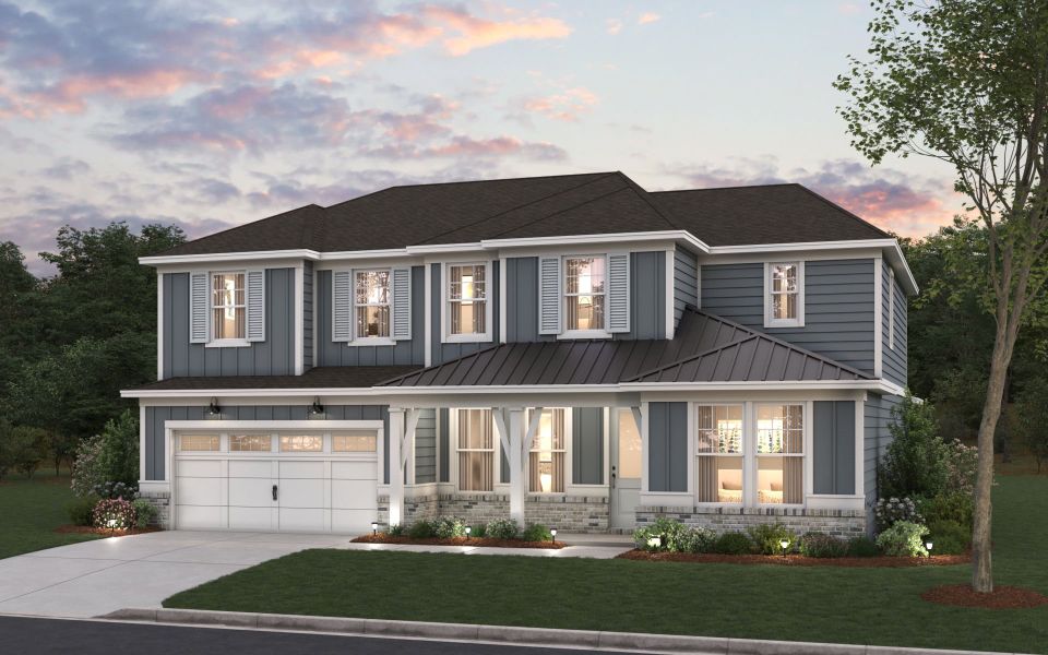 Representative exterior photo of a completed home built from the Newlyn by Pulte Homes in Bristol, Dawsonville, GA (Image 12).