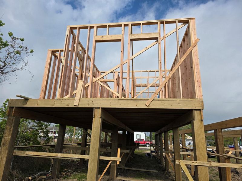 In-progress construction of a new home in , Dickinson, TX (Image 8).