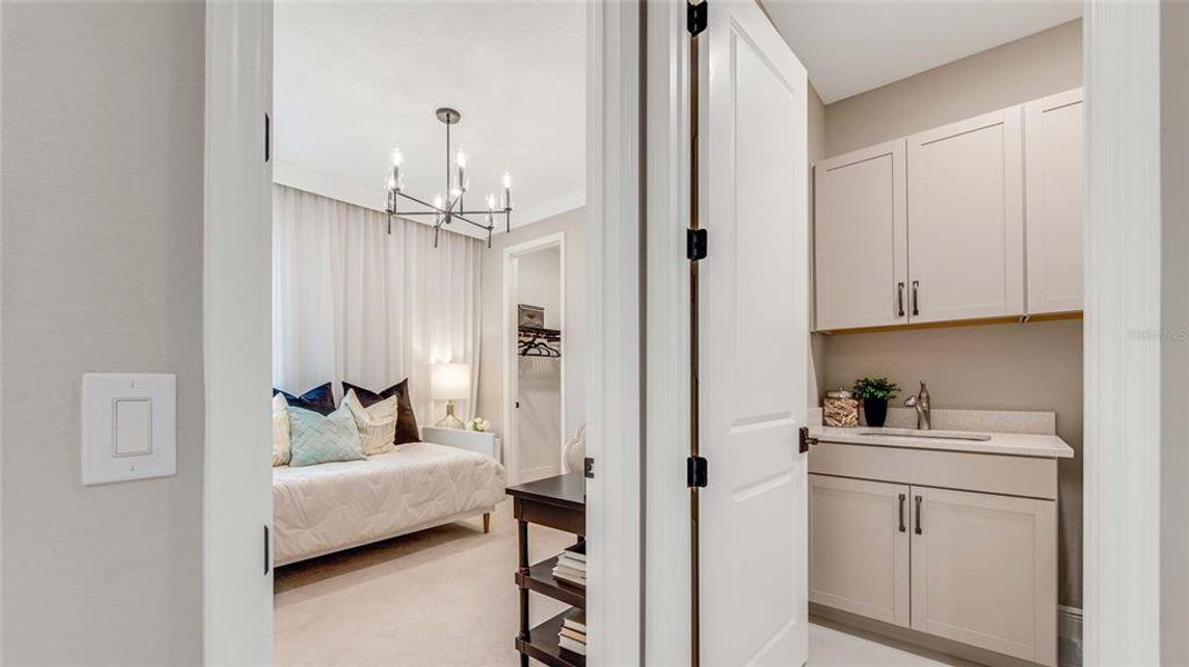 Furnished interior view inside a new home in Cresswind DeLand, Deland (Image 10).