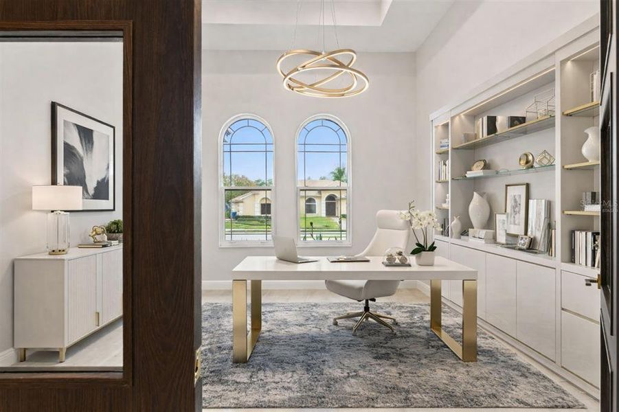 Furnished interior view inside a new home in , Trinity (Image 43).