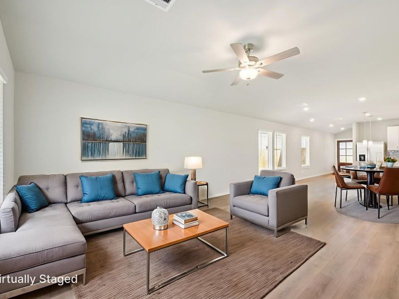 Furnished interior view inside a new home in Pine Lake Cove - Traditional Series, Montgomery (Image 3).