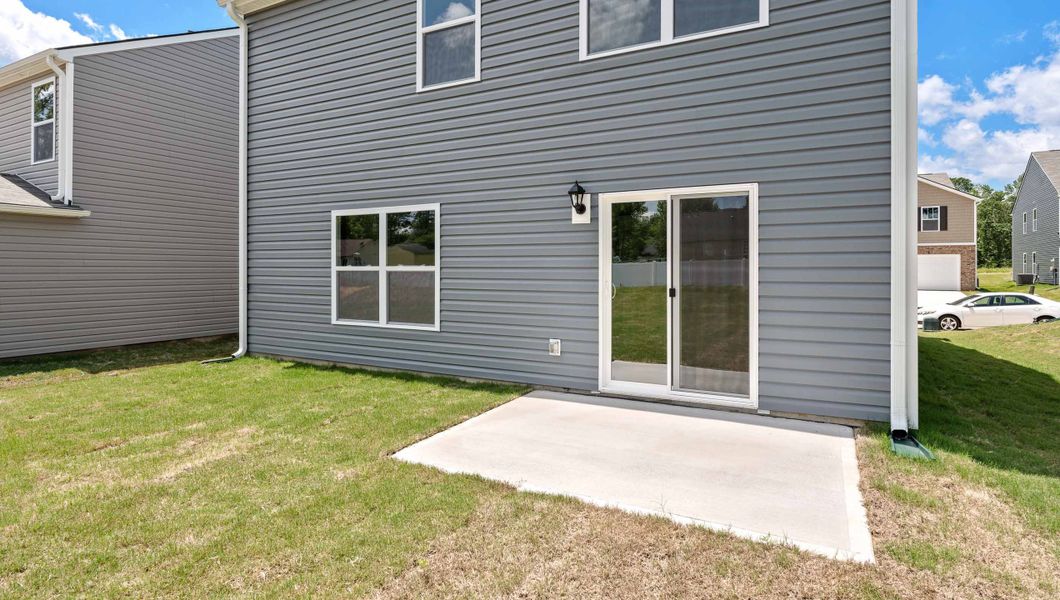 Exterior details and patio area of a home in Varner Station, Woodruff (Image 3).