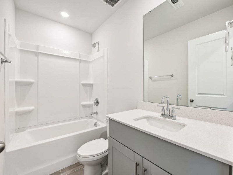 Furnished interior view inside a new home in Harper Landing, Stanley (Image 14).