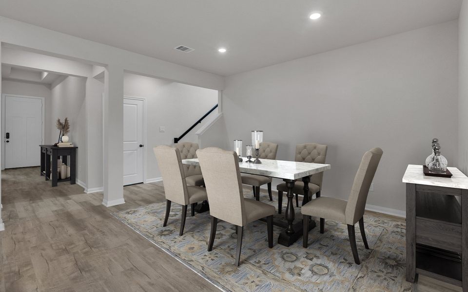 Furnished interior view inside a new home in Elyson, Katy (Image 4).