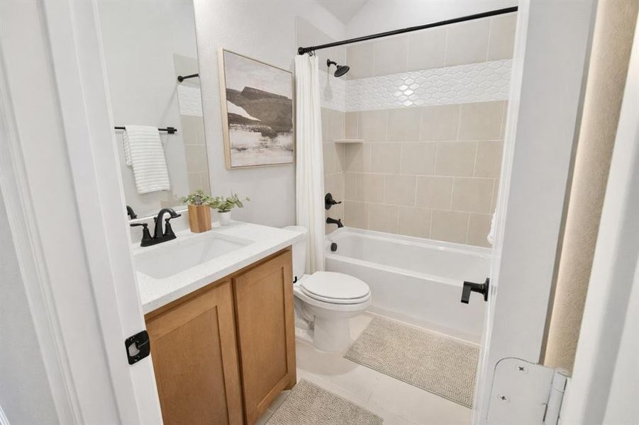 Furnished interior view inside a new home in Abe's Landing, Granbury (Image 7).