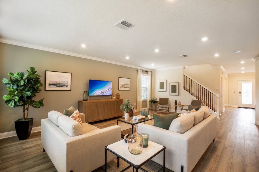 Representative furnished interior of a home built from the Carlisle by Maronda Homes in Palm Bay, Palm Bay (Image 10).