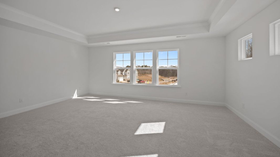 The Burton Plan in Farms at Bellingham by DRB Homes in Charlotte NC - Primary Bedroom