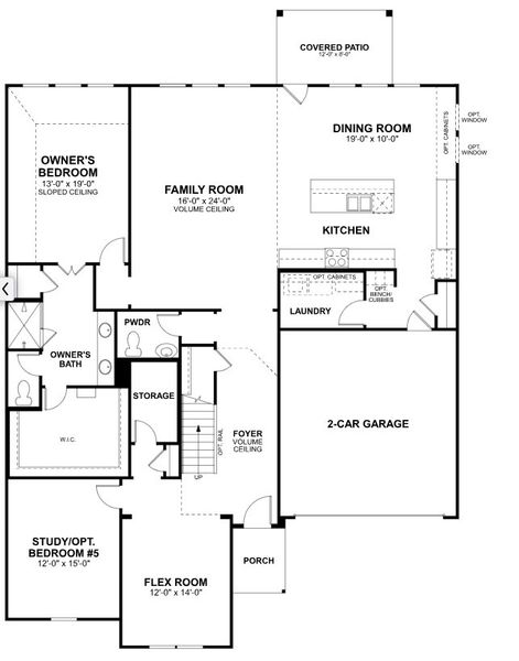 2D floor plan layout for the San Gabriel by M/I Homes in Barksdale, Leander, TX (Image 5). 2D floor plan layout for the San Gabriel by M/I Homes in Barksdale, Leander, TX (Image 5).