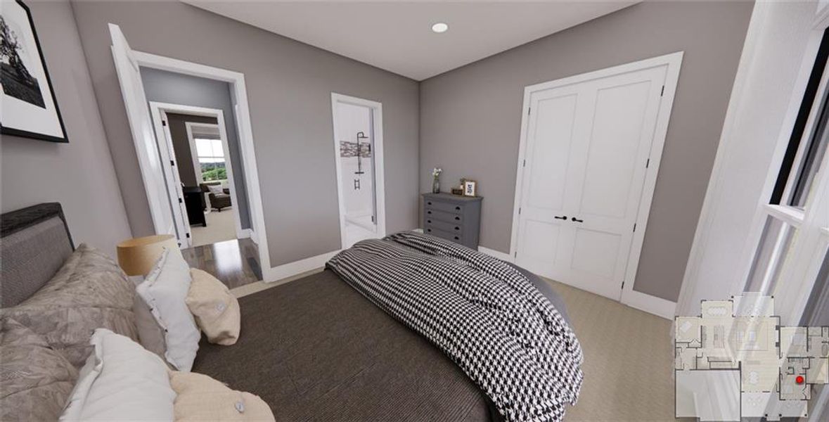 Furnished interior view inside a new home in , Ellijay (Image 15).