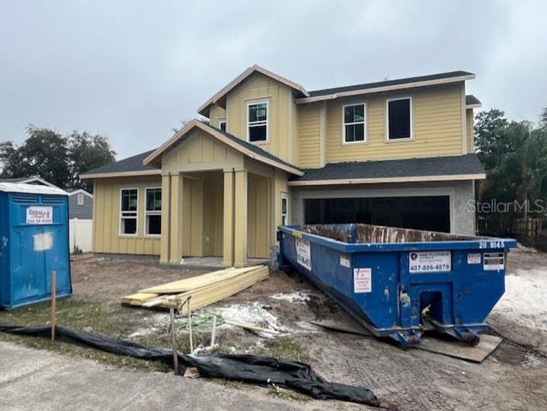 In-progress construction of a new home in , Orlando, FL (Image 9).