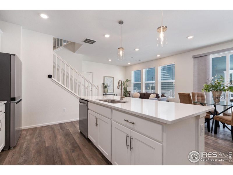 Large Undermount Stainless Sink With Upgraded Waterfall Faucet