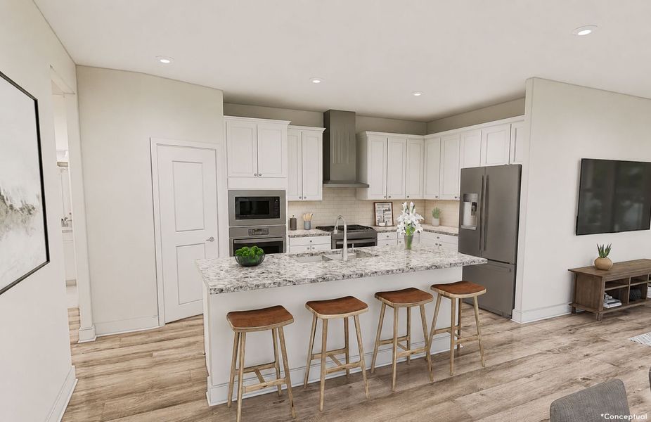 Representative furnished interior of a home built from the Flagstone by Del Webb in Explore North River Ranch, Parrish (Image 12).