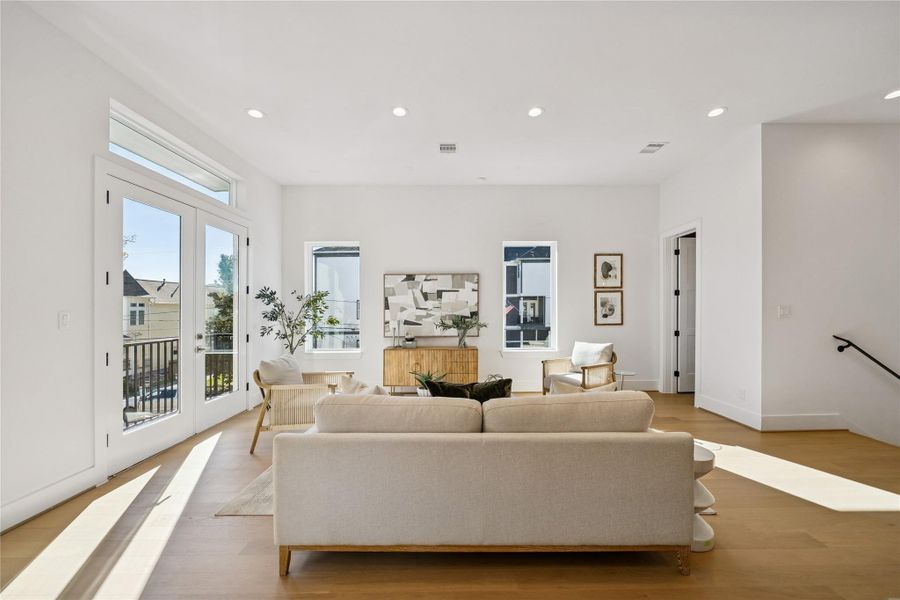 Furnished interior view inside a new home in West 21st Residences, Houston (Image 5).