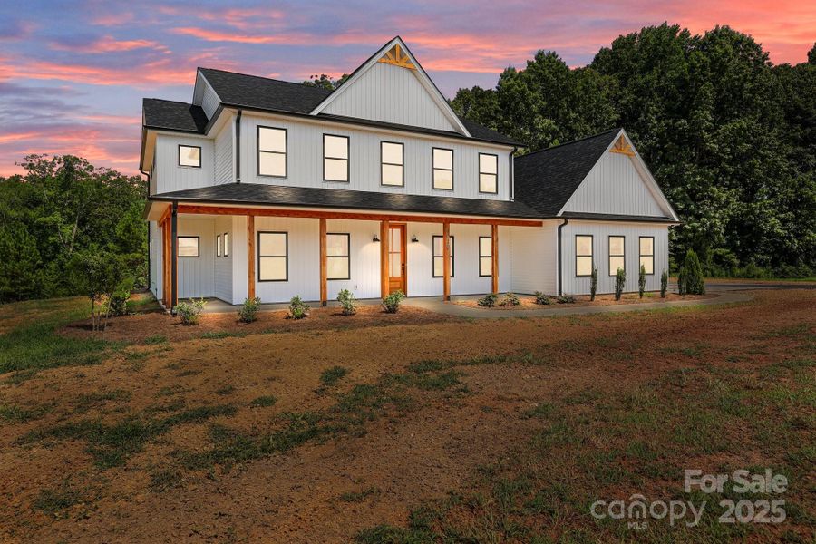 Front exterior of a new home in , China Grove, NC, highlighting curb appeal (Image 20).