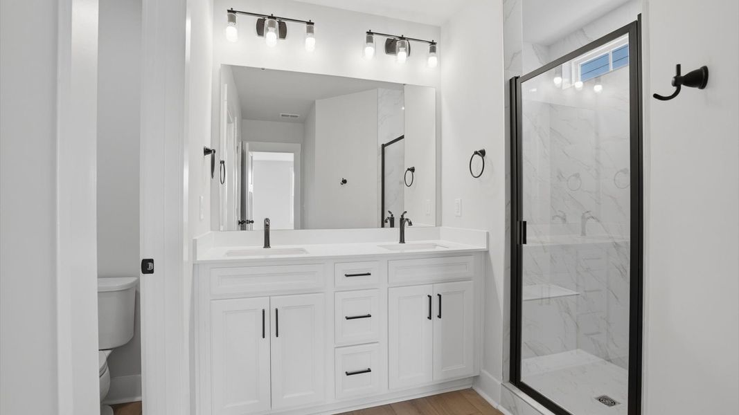 Furnished interior view inside a new home in Mulberry Estates, Simpsonville (Image 25).