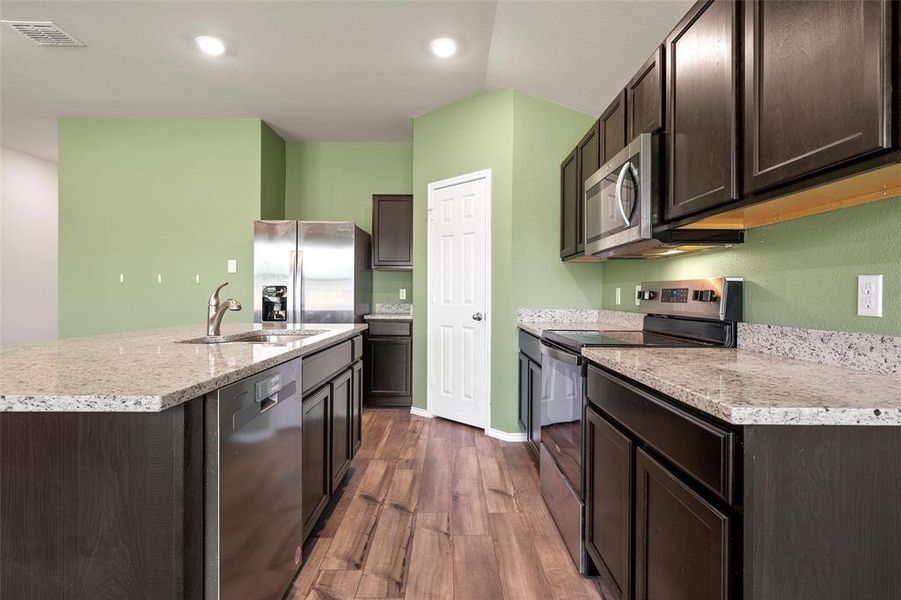 Furnished interior view inside a new home in , China Spring (Image 14).