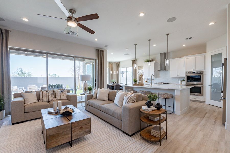 Representative furnished interior of a home built from the Hacienda Series - Cinnabar by Brightland Homes in Canyon Views - Hacienda, Litchfield Park (Image 14).