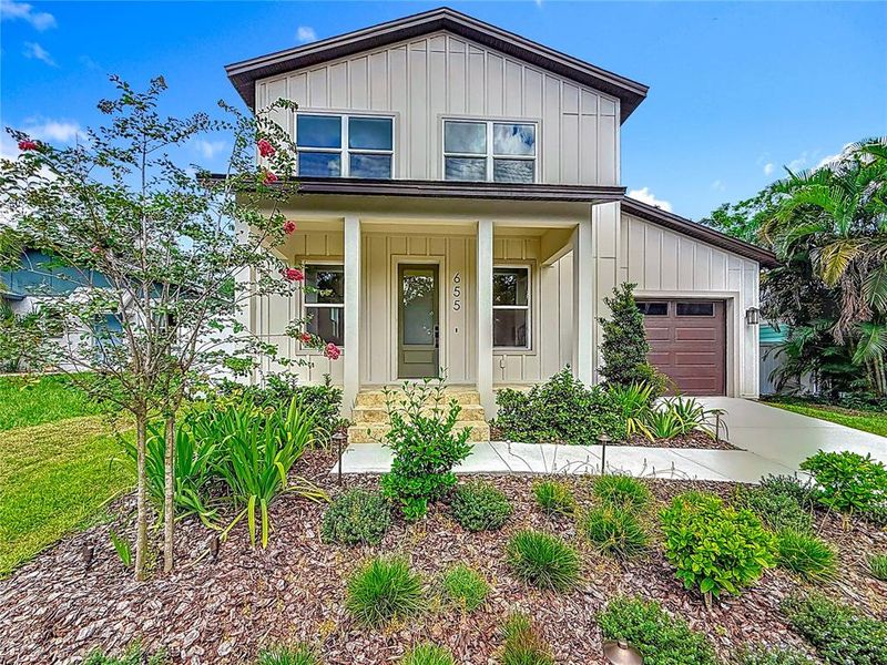 Front exterior of a new home in , Safety Harbor, FL, highlighting curb appeal (Image 35). Front exterior of a new home in , Safety Harbor, FL, highlighting curb appeal (Image 35).