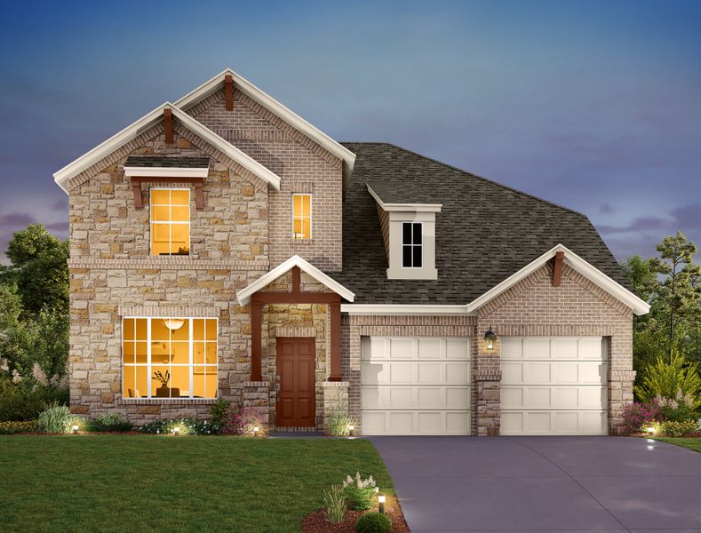 Representative exterior photo of a completed home built from the Westlake by Ashton Woods in The Trails at Carmel, Pflugerville, TX (Image 21).