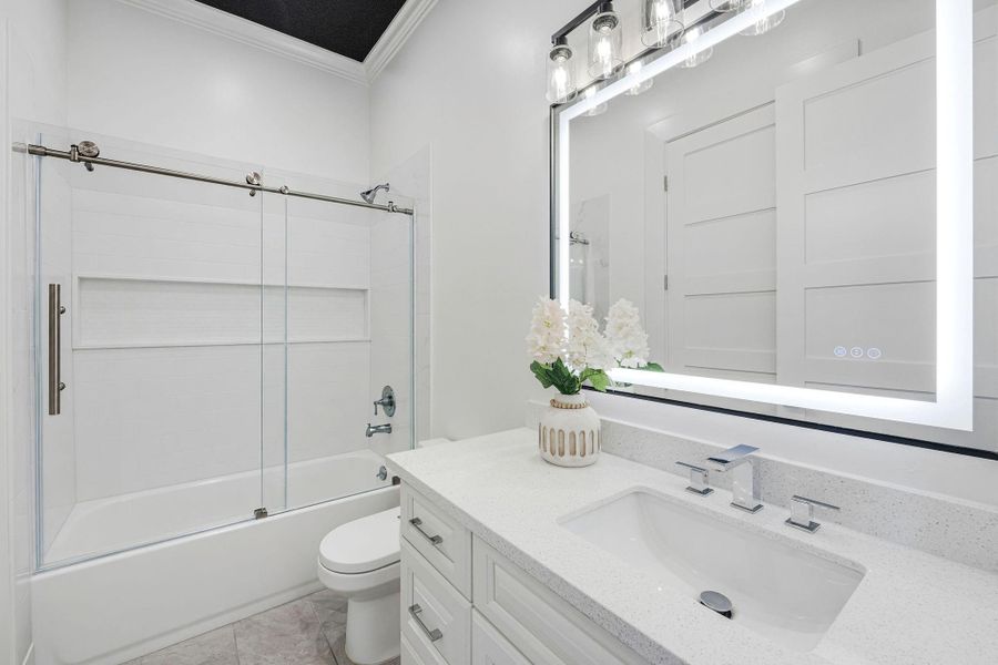 Furnished interior view inside a new home in , Galveston (Image 17).