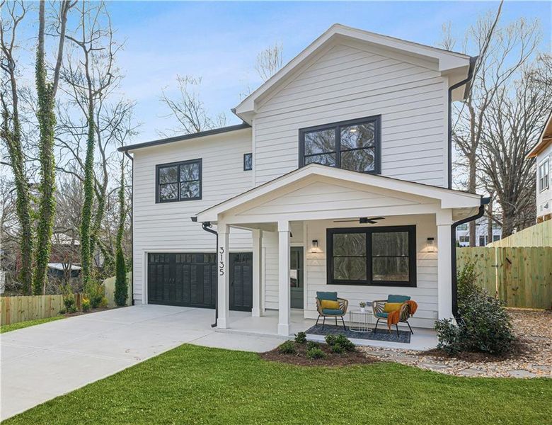 Front exterior of a new home in , Scottdale, GA, highlighting curb appeal (Image 28).