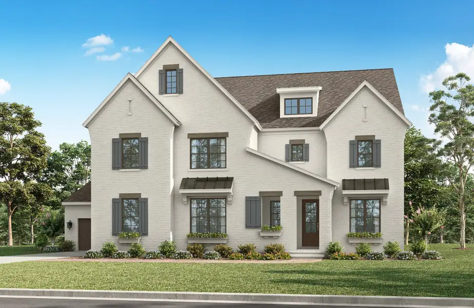 Representative exterior photo of a completed home built from the Tiburon II by Classica Homes in Enclave at Carrington, Charlotte, NC (Image 22).