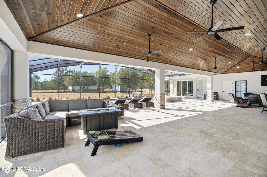Exterior details and patio area of a home in , Palm Coast (Image 32). Exterior details and patio area of a home in , Palm Coast (Image 32).